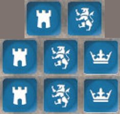 Medieval Dice - Blue