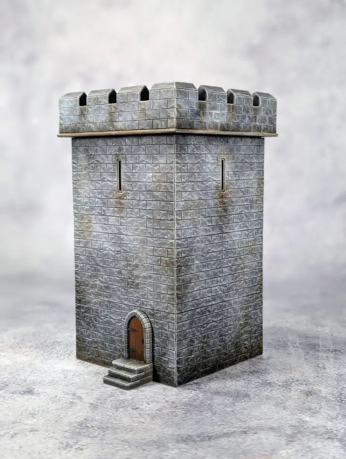 28mm Fortified Square Castle Tower
