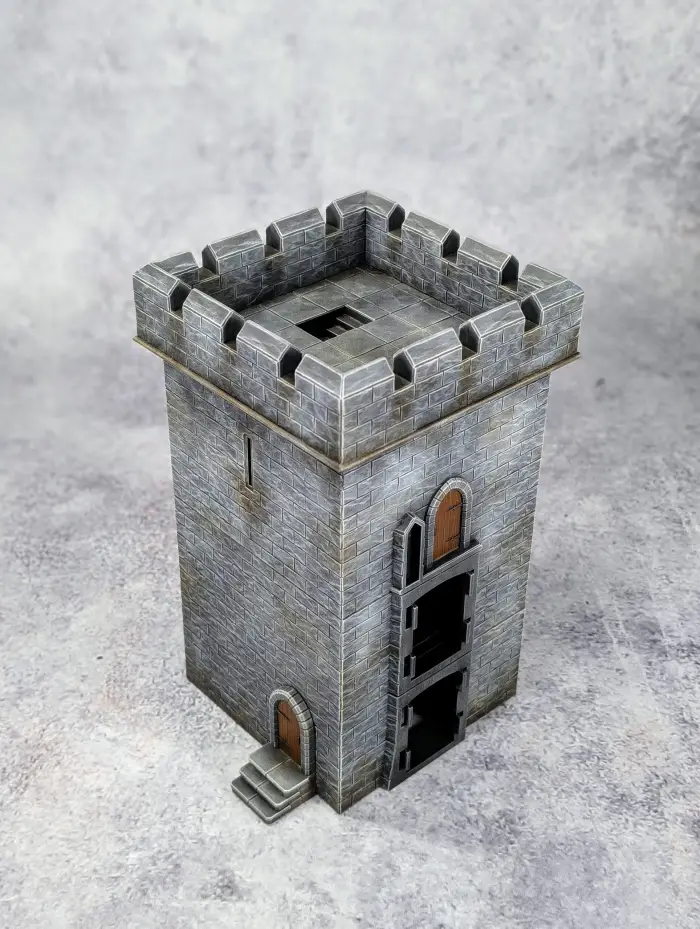 28mm Fortified Square Castle Tower Connector
