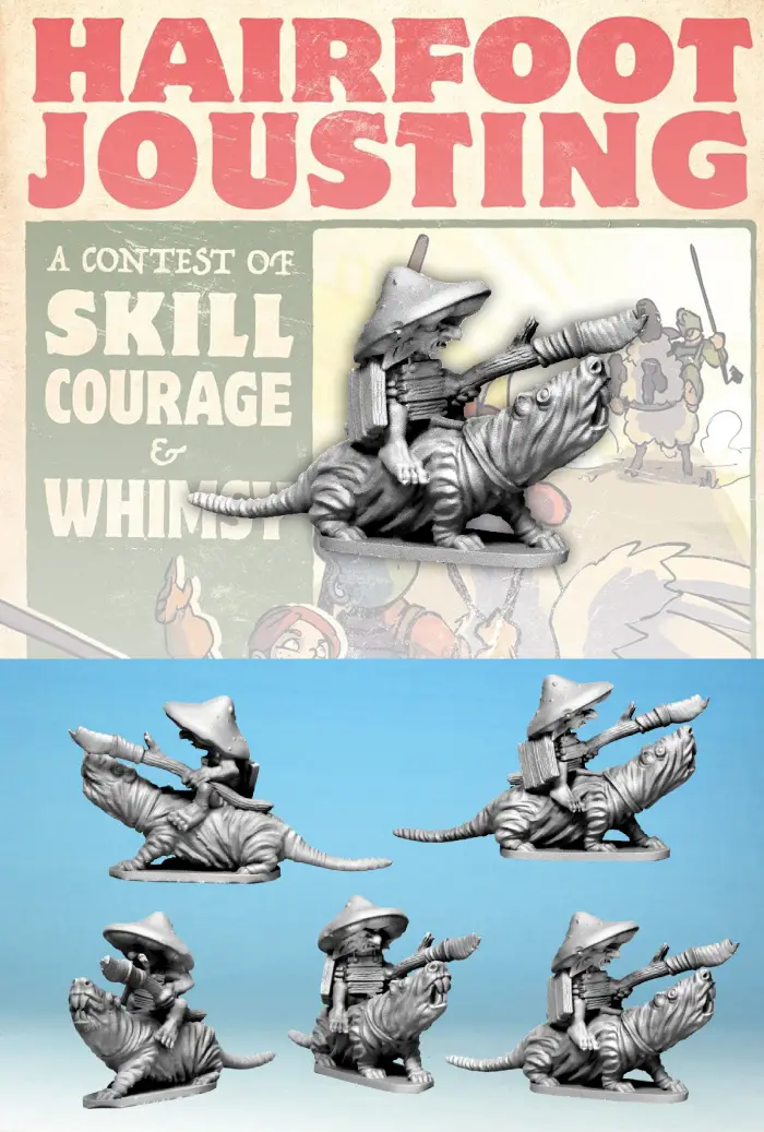 Wartnose Jouster Riding a Molerat.