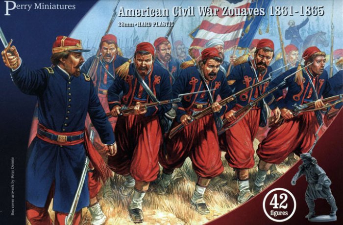 American Civil War Zouaves (42 Plastic Figures)